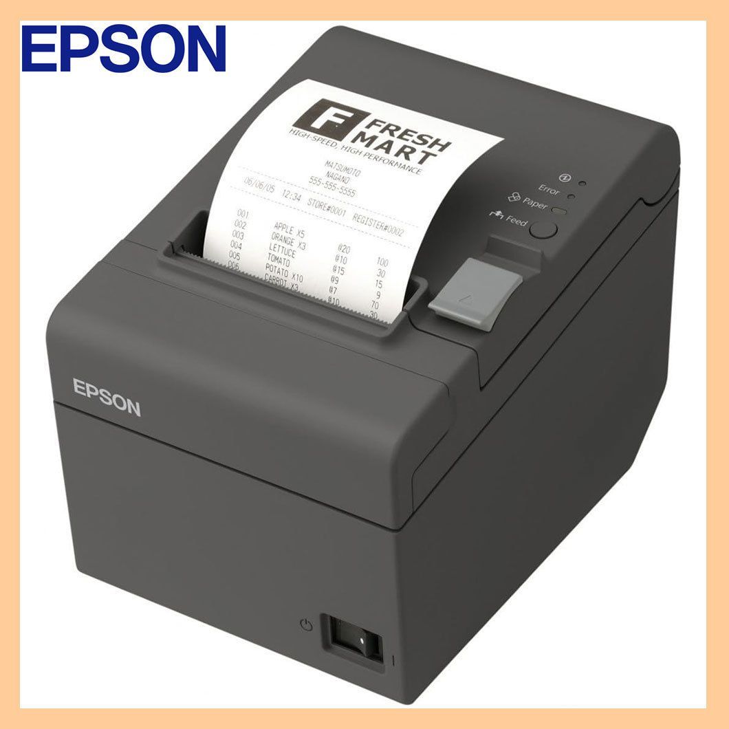 エプソン EPSON サーマルレシートプリンター レシート付き TM-T20II/ USB/RS-232C接続 可動品 M267D 印字OK 美品  ダークグレー お得 必見