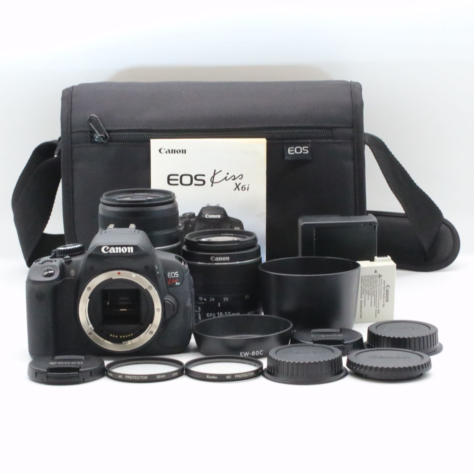 おまけ•箱付き Canon EOS Kiss X6i ダブルズームキット 【公式通販】