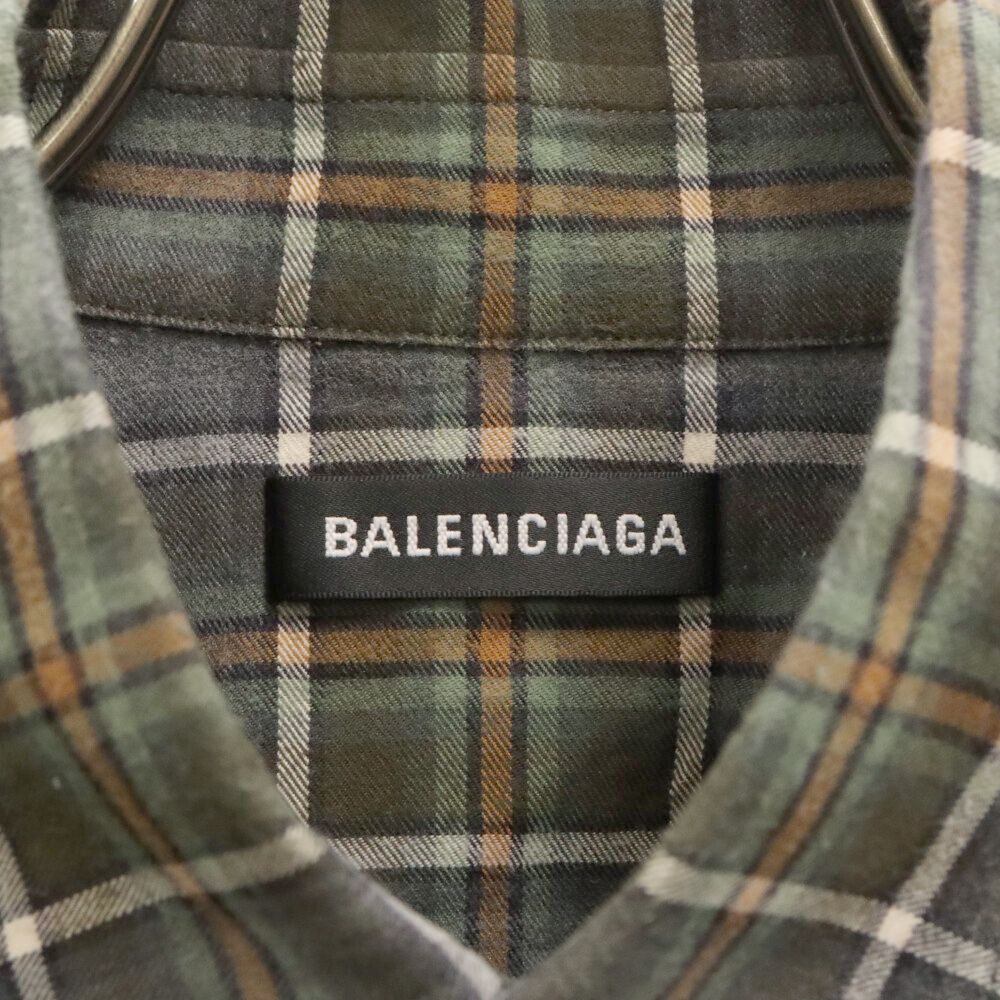 BALENCIAGA (バレンシアガ) 18AW Oversized Check Shirt バック