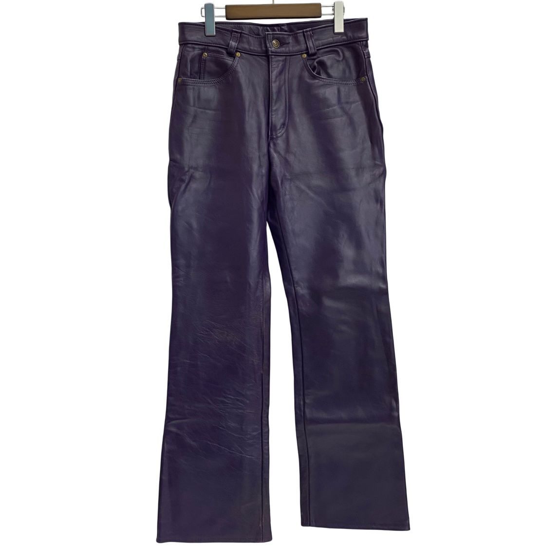 ショット SCHOTT レザーパンツ 30サイズ ボトムスその他 パープル 201MB-1135 VB