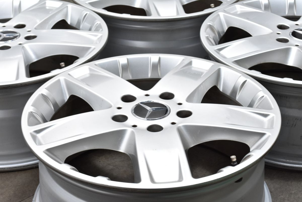 程度良好 メルセデスベンツ W463 Gクラス 純正 18in 7.5J 63 PCD130 ゲレンデ ナローボディ A4634011402 スタッドレス等に