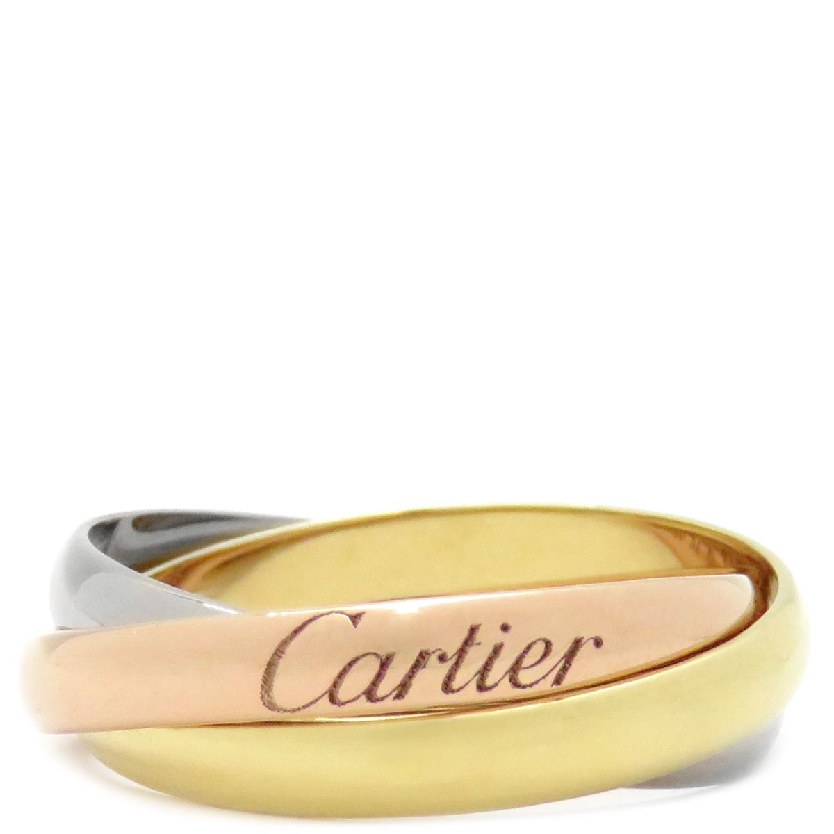 カルティエ Cartier リング 指輪 トリニティSM K18WG K18YG