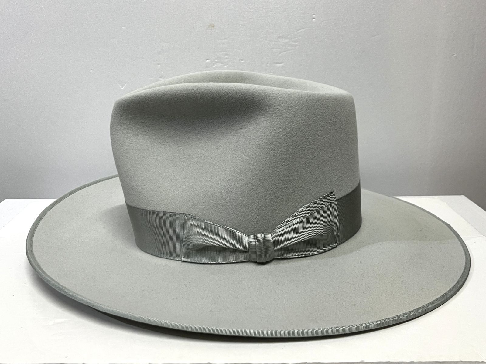 ファットハッター ハット グレー 7 1/2 ラビットファー ファット