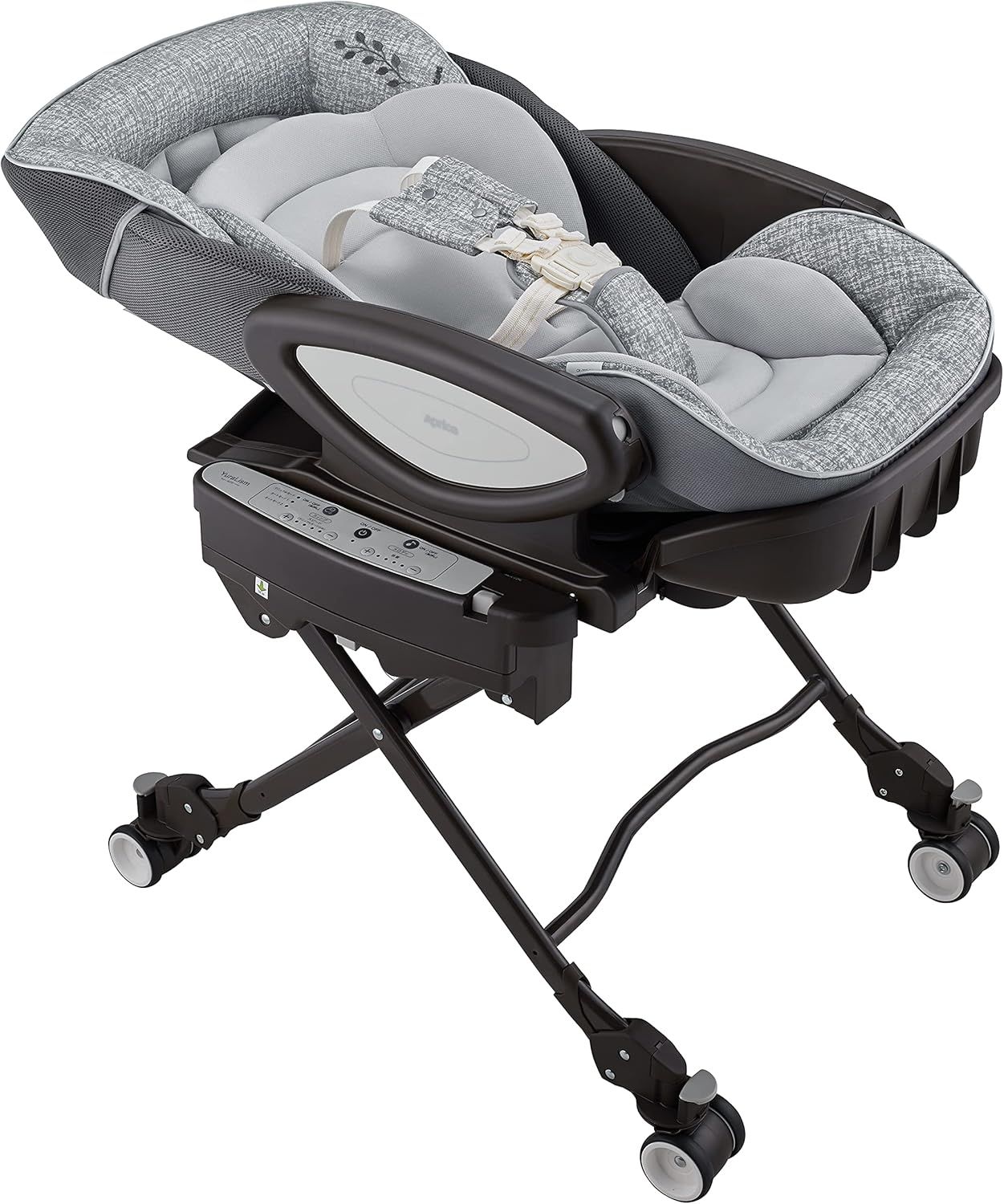 【開封済・未使用品】Aprica ハイローチェア ユラリズム オート ライト 0か月-4歳頃 電動スウィングタイプ メランジグレー