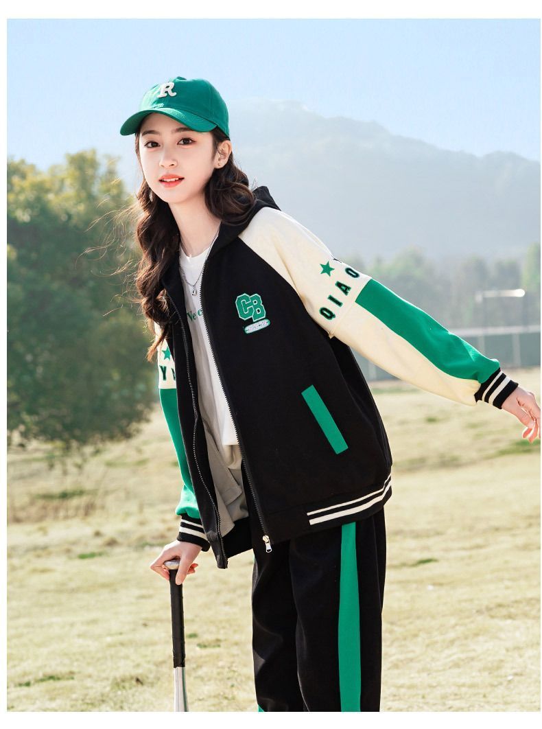 ジャージ 子供服 女の子 スウェット 長袖 上下セット 2点セット ガールズ スポーツウェア シンプル 運動着 運動会 韓国風 パーカー ジュニア おしゃれ アウター 春秋 カジュアル HIPHOP ダンス 