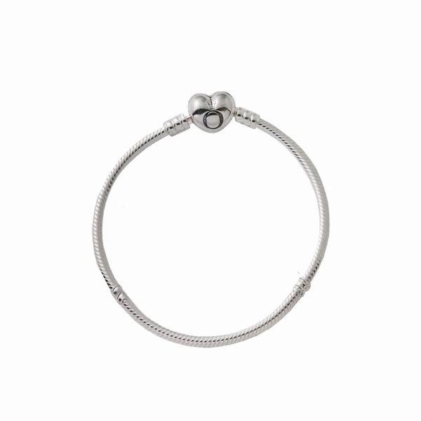 パンドラ ブレスレット PANDORA Moments Heart & Snake Chain Bracelet 