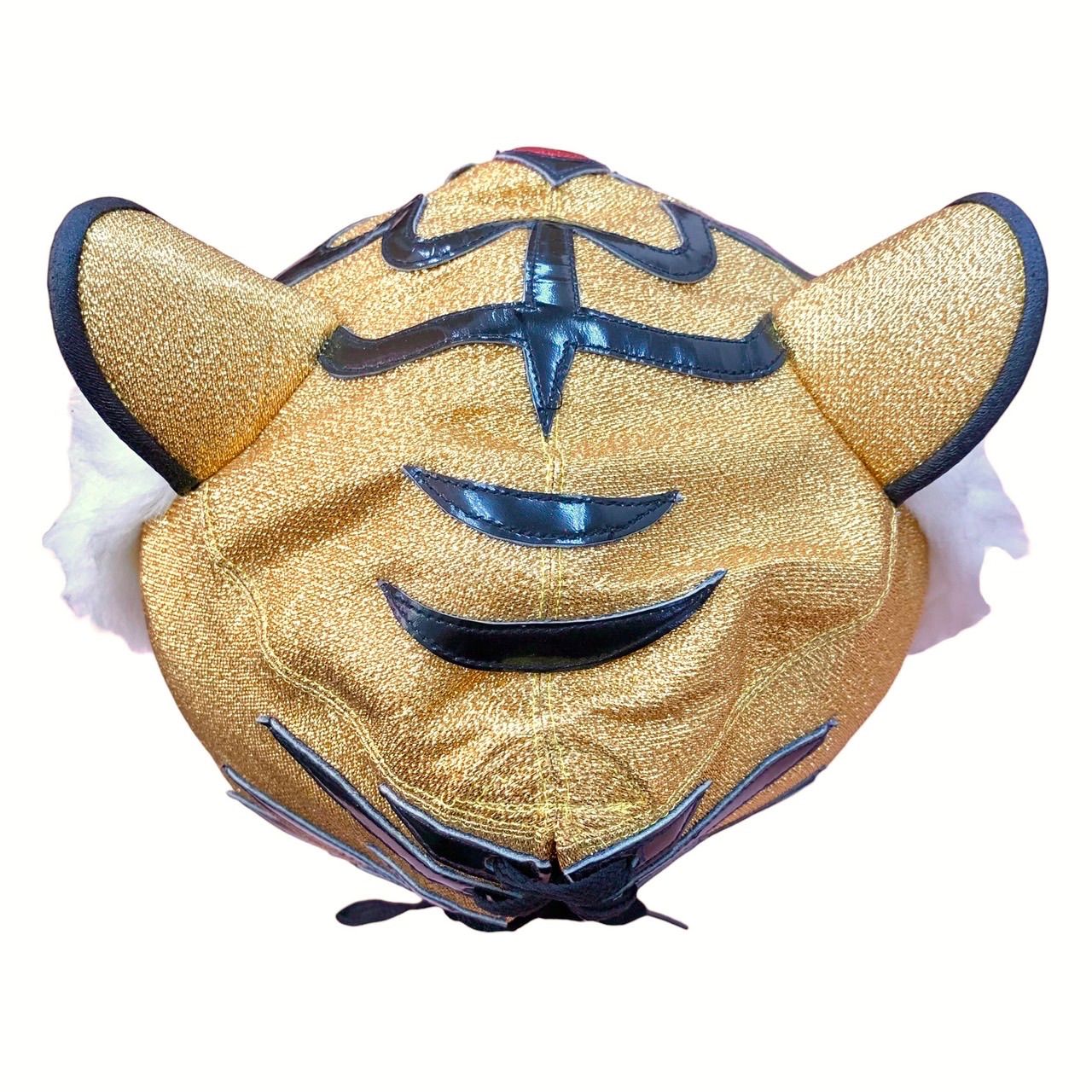 希少品⭐️初代タイガーマスクバージョン】 金ラメ 白髭 黒エナメル 額 