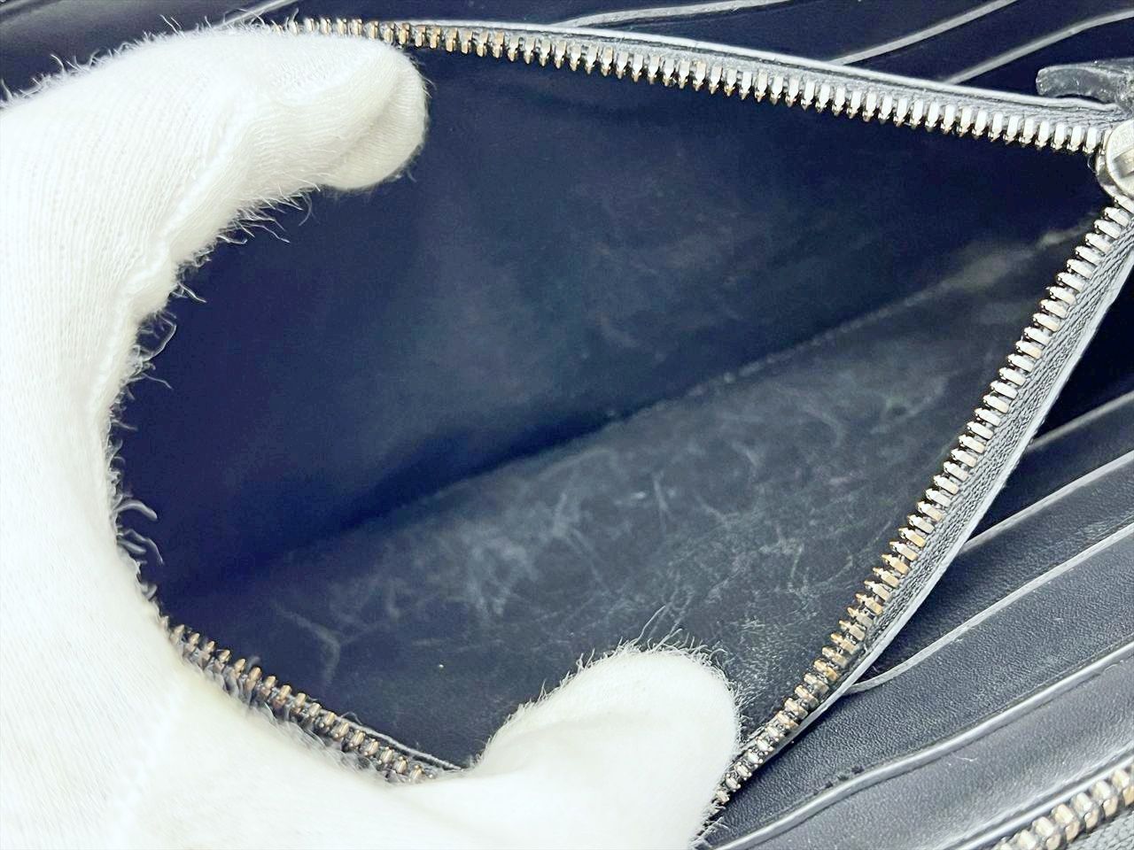 ベルルッティ　タリ　スクリットレザー　ダブルジップ　オーガナイザー　長財布 Berluti ベルルッティ タリ スクリットレザー ロングジップ