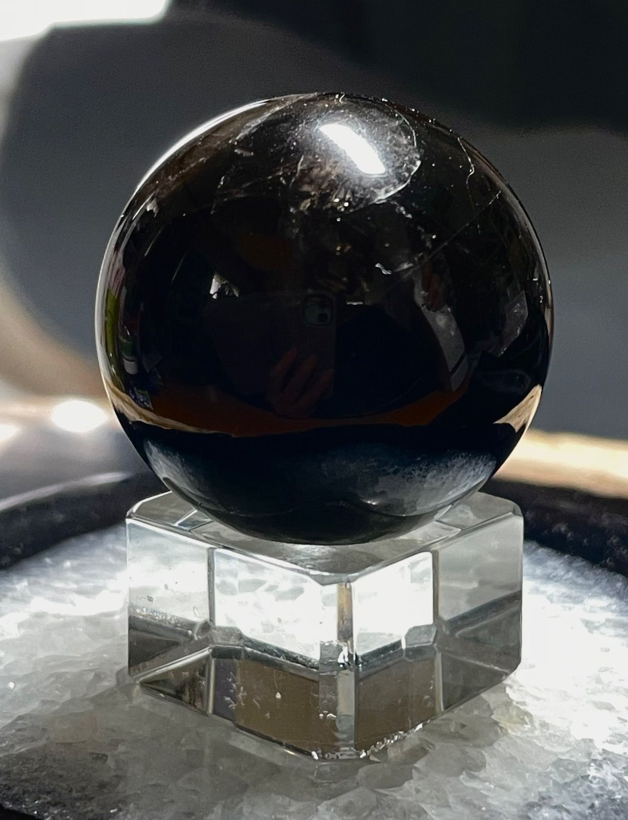 スフィア 丸玉等天然石台座用石 約7.2kg スフィア台座（大