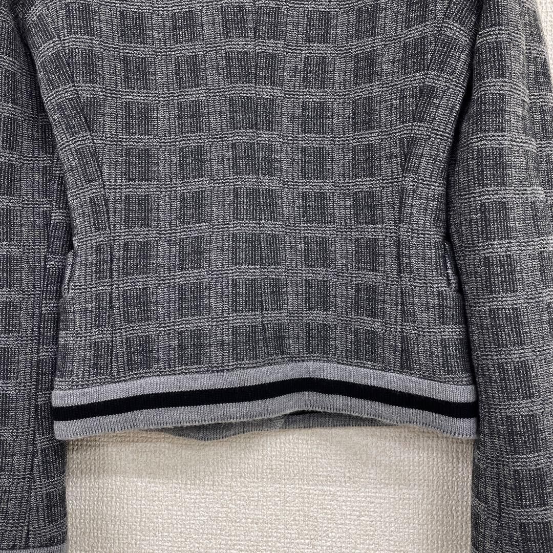 EMPORIO ARMANI エンポリオアルマーニ チェック柄 ノーカラー