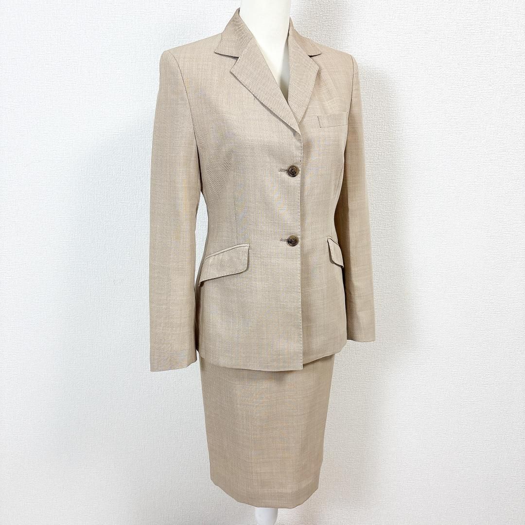 J.PRESS スーツセットアップ ジャケット9 スカート7 ベージュ