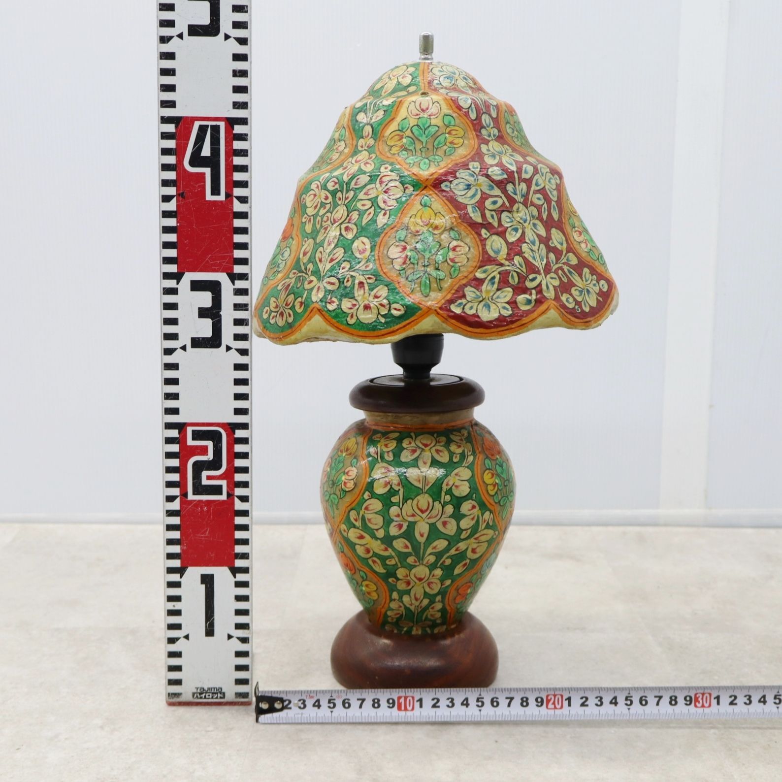 ◇アンティーク ｜スタンドライト 花柄｜ キャメルランプ