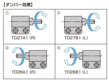 SUGATSUNE スガツネ工業 ダンパーヒンジ TD27A1/B1 ブラック 170-090-598 TD27A1-5/13K-R | LAMP ランプ 建築金物 家具金物 建具 部品 パーツ 金具 金物 蝶番 丁番 ダンパーヒンジ トルク調整 インセット仕