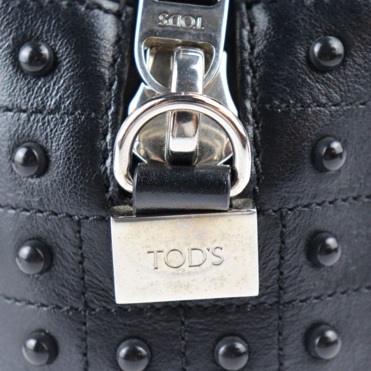 TOD'S トッズ ゴンミーニ マイクロ ショルダーバッグ レザー ブラック