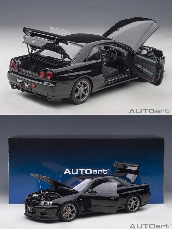 AUTOart】オートアート 1/18 日産 スカイライン GT-R （R34） V