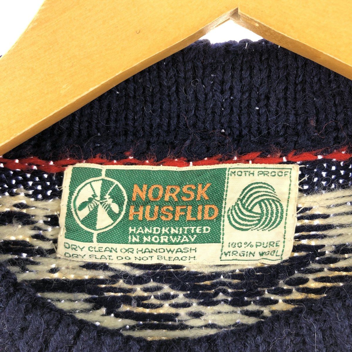 古着 NORSK HUSFLID ノルディック ウールニットカーディガン