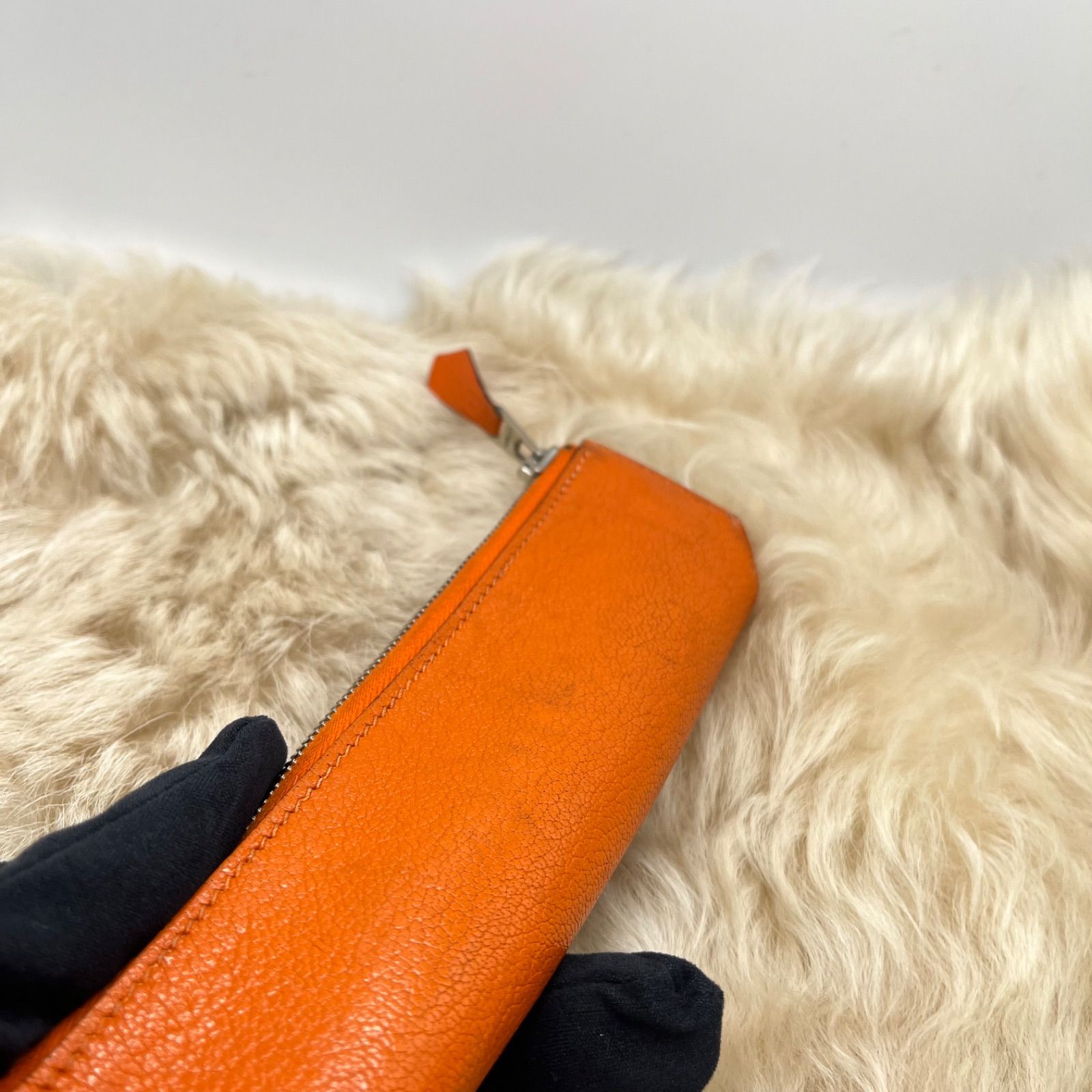 Hermes エルメス ピッコロ シェーブル レザー ペンケース 筆箱