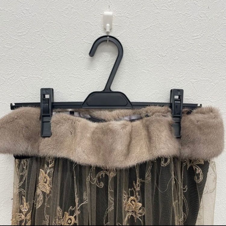 GRACECONTINENTAL ミンクベア刺繍ドレス