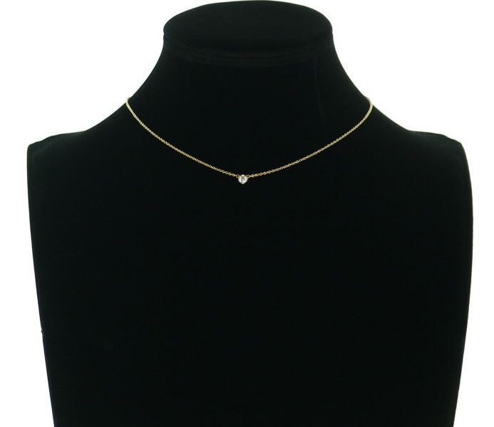 ティファニー ネックレス ダイヤ ダイヤモンド 0.14ct程 バイザヤード  