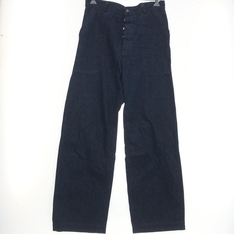 中古】WAREHOUSE アメリカ海軍 デニムトラウザーパンツ 34 中古】WAREHOUSE アメリカ海軍 デニムトラウザーパンツ 34
