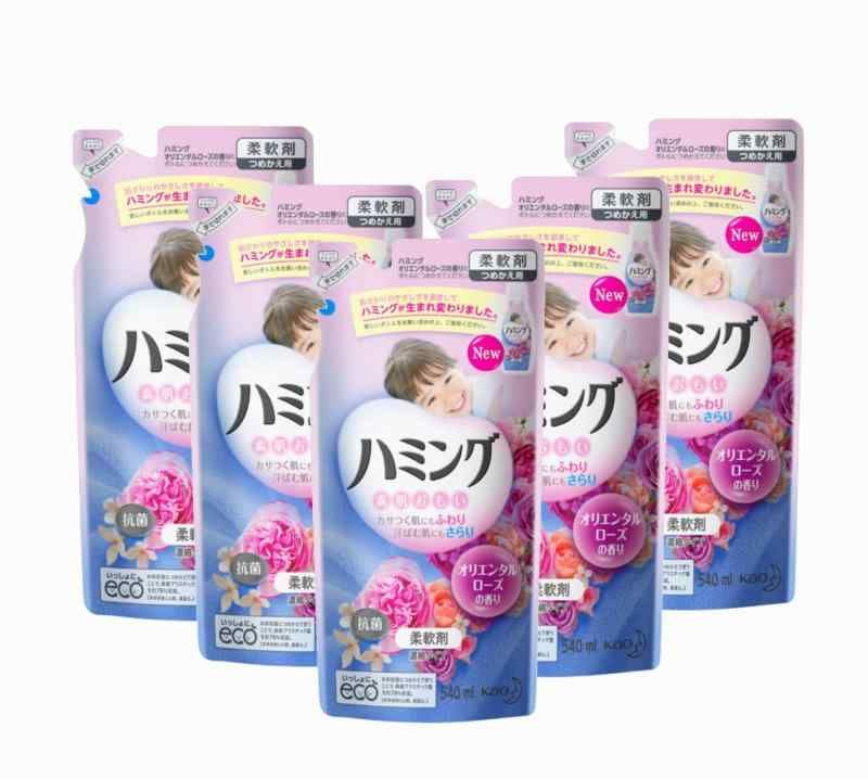 花王 ハミング オリエンタルローズの香り つめかえ用 ５４０ｍｌ ×５個セット