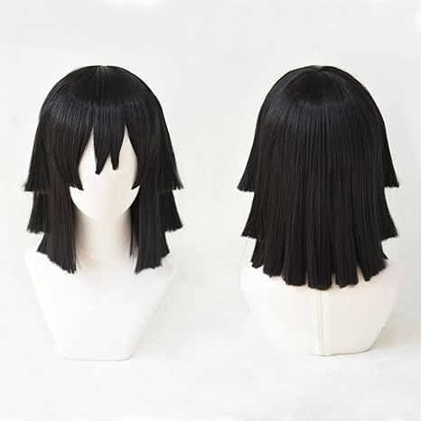 伊黒小芭内　ウィッグ 三分妄想 鬼滅の刃 コスプレ 伊黒小芭内 ウィッグ