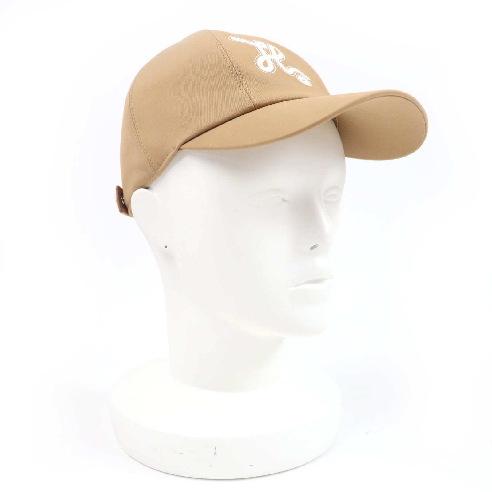 HERMES エルメス セレナ ノーティック キャップ ビスケット セリエ金具付 キャップ 56 保存袋付き イタリア製 レディース