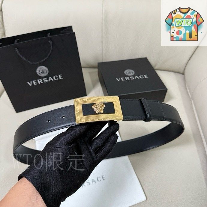 今日特価】Versace MEDUSA ヘッドレザーメンズベルト-1 - メルカリ