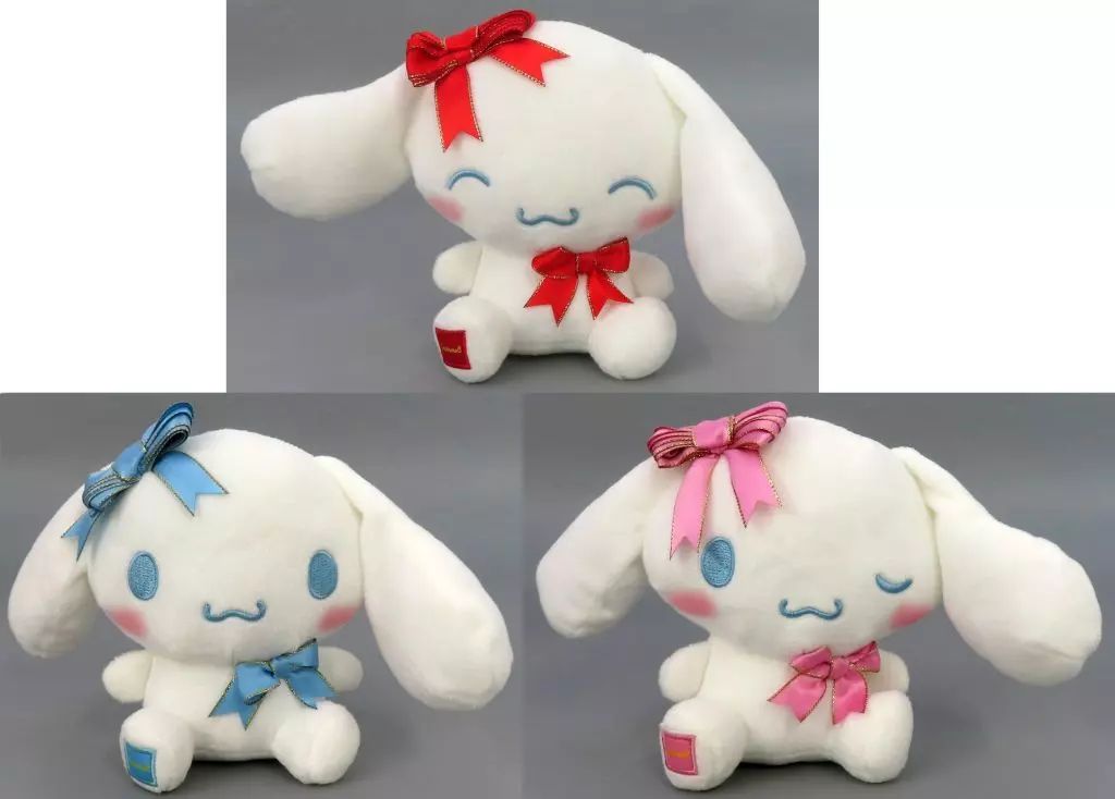 新品未使用　サンリオ　シナモロール　ラッピングリボンぬいぐるみ　全3種セット 新品未使用 サンリオ シナモロール ラッピングリボンぬいぐるみ