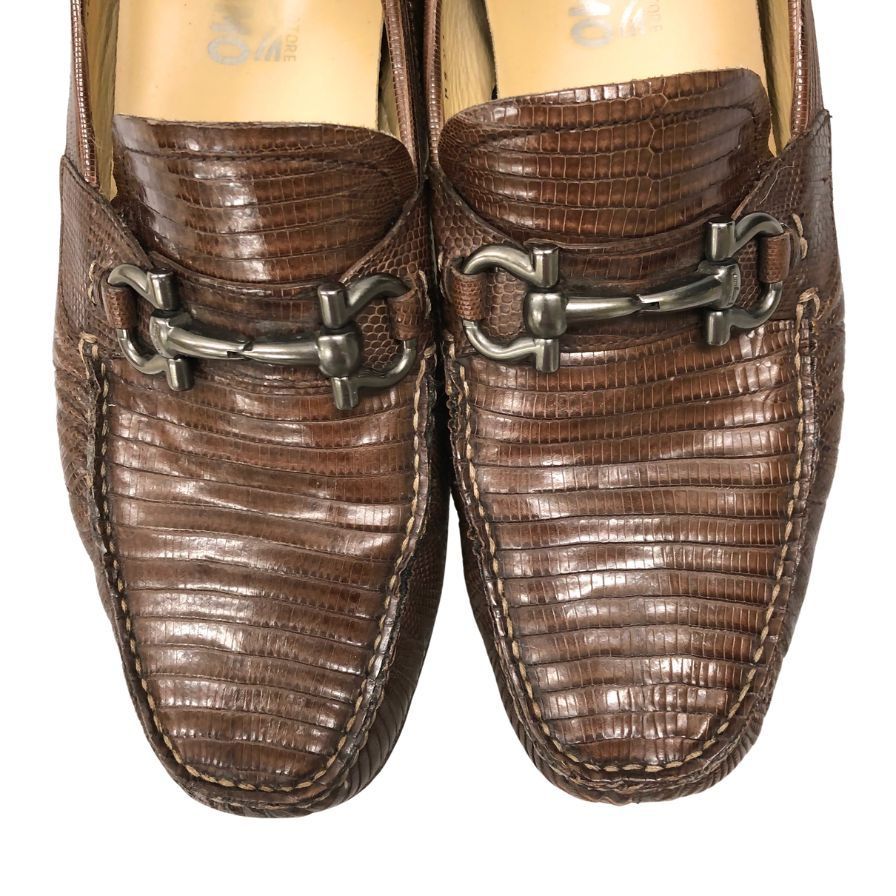 サルヴァトーレフェラガモ ローファー ガンチーニ リザード【AFC44-2