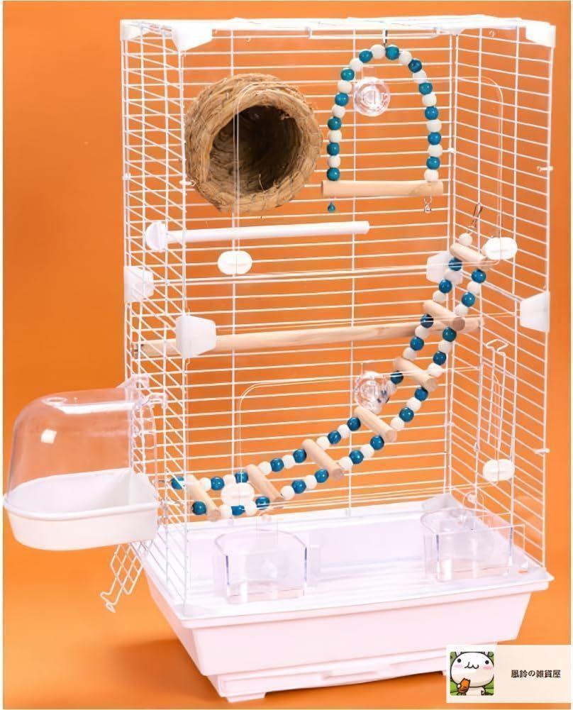 新しい未使用 【6点セット】鳥籠 鳥かご 鳥かご インコ 大型