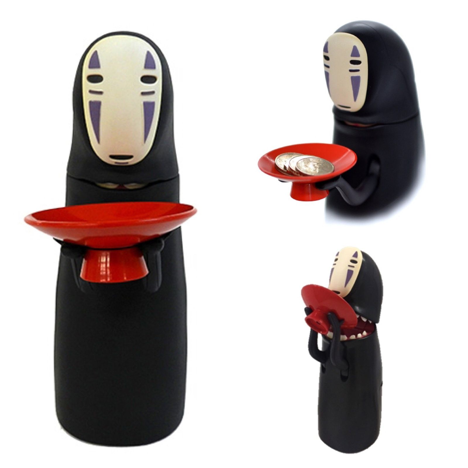 スタジオジブリ正規品 ベネリック社製 JAN:4990593245239 千と千尋の神隠し カオナシむしゃむしゃ貯金箱 