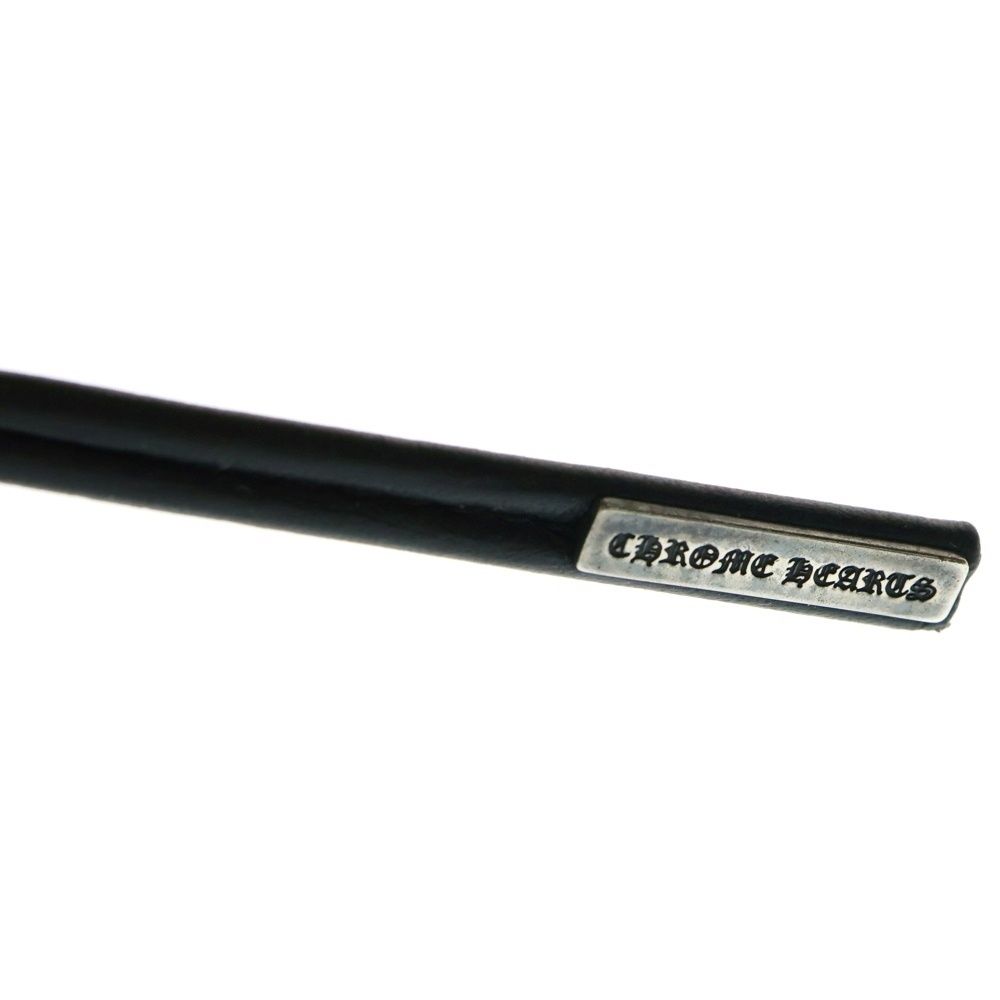 CHROME HEARTS クロムハーツ RED RIOT CHプラスレザーテンプル レンズ ティアドロップ サングラス アイウェア 眼鏡 ブラック シルバー 度入り KIN-KAAI_COM