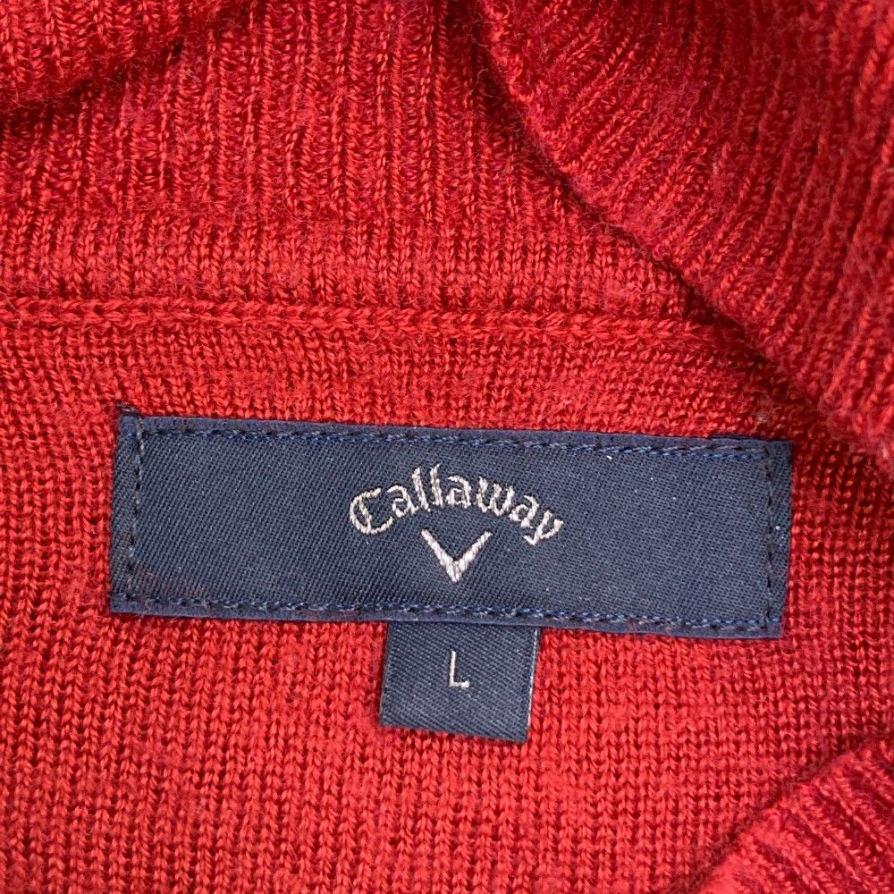 dk19 Callaway セーター 千鳥格好 赤 メンズLLサイズ - メルカリ