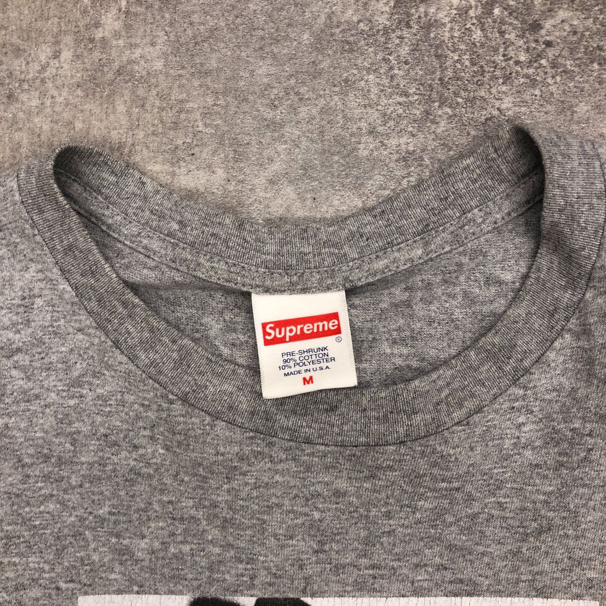 SUPREME シュプリーム 17AW NAS TEE ナスティ ナズ フォト Tシャツ 半袖 カットソー クルーネック プリント ボックス ロゴ  COTTON コットン MADE IN USA USA製 GRAY グレー Mサイズ - メルカリ