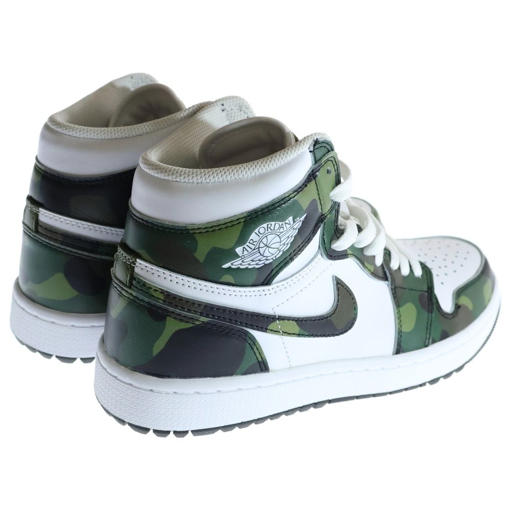 NIKE (ナイキ) AIR JORDAN 1 HIGH GOLF CAMO/WHITE エア