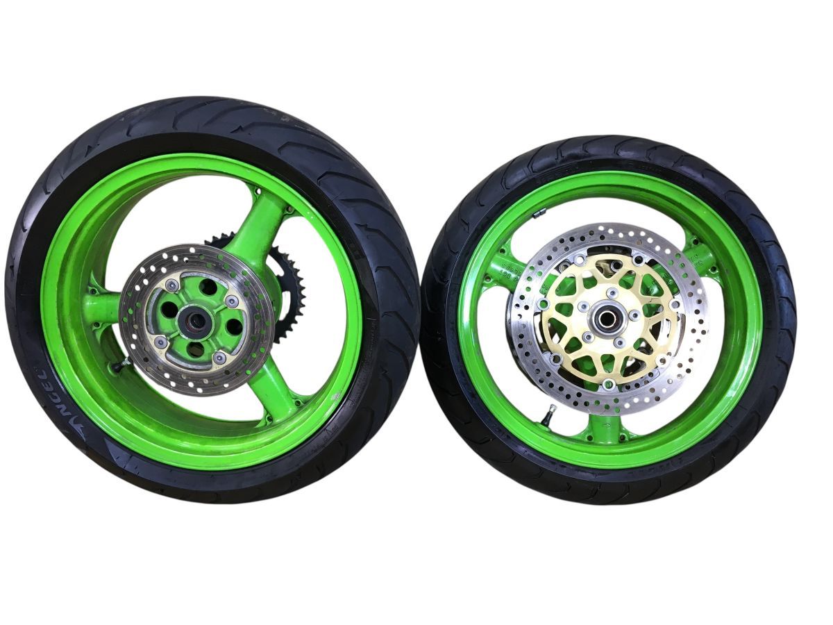 ZX-9R ZX900C C型 ユメタマ 前後 ホイール セット ディスク付 レストア 組み換え 流用 ストック 17インチ 2765-Z4349