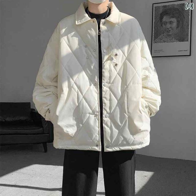 5XL 春 コーデ メンズ 用 服 シンプル ファッション オシャレ 大人 かっこいい 大きいサイズ ストリート 紳士服 チェック柄 コットン ジャケット コート 厚手 暖かい 防寒 カジュアル