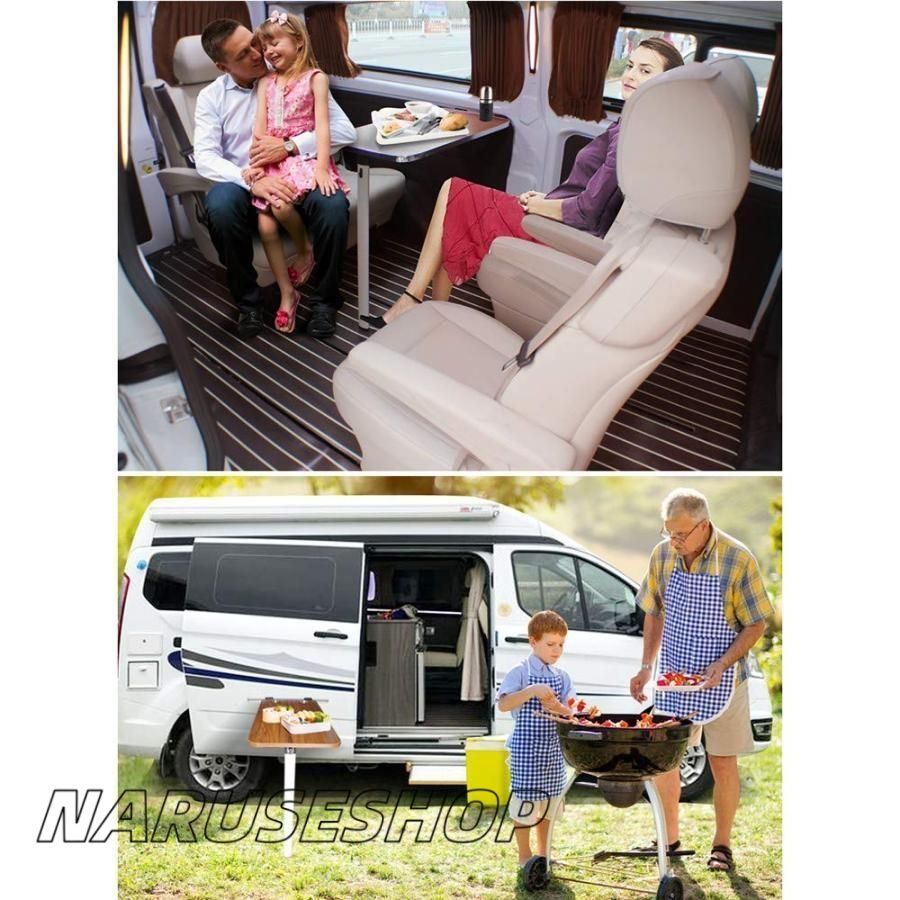 Rvキャンピングカー用のダイニングテーブル 2カップスロット付き丸型RVテーブル