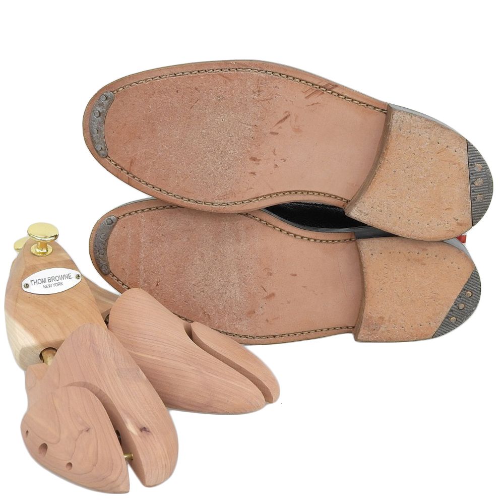 THOM BROWNE ウィングチップ US7/UK6 シューツリーセット