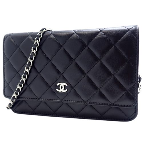 CHANEL(シャネル) マトラッセ ココマーク チェーンウォレット 長財布