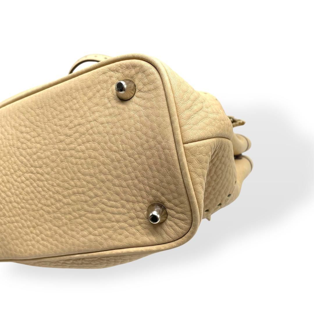 極美品　COACH コーチ トートバッグ ハンドバッグ　レザー　ベージュ 極美品 COACH コーチ トートバッグ ハンドバッグ レザー