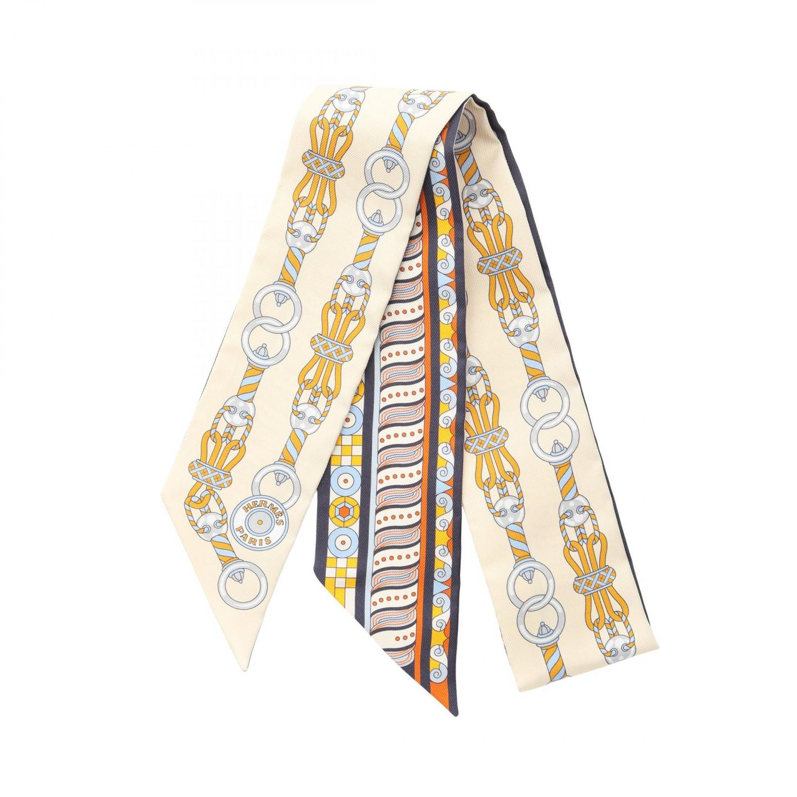 エルメス HERMES スカーフ ツイリー HARNAIS EN ROSACE シルク