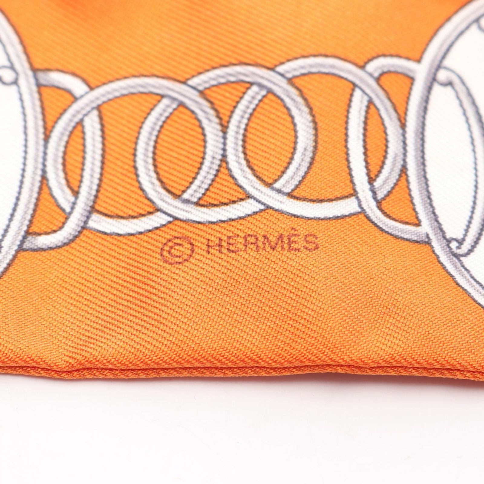 HERMES ツイリー オレンジ 8/28迄の出品‼️ ランク N 新品 HERMÈS