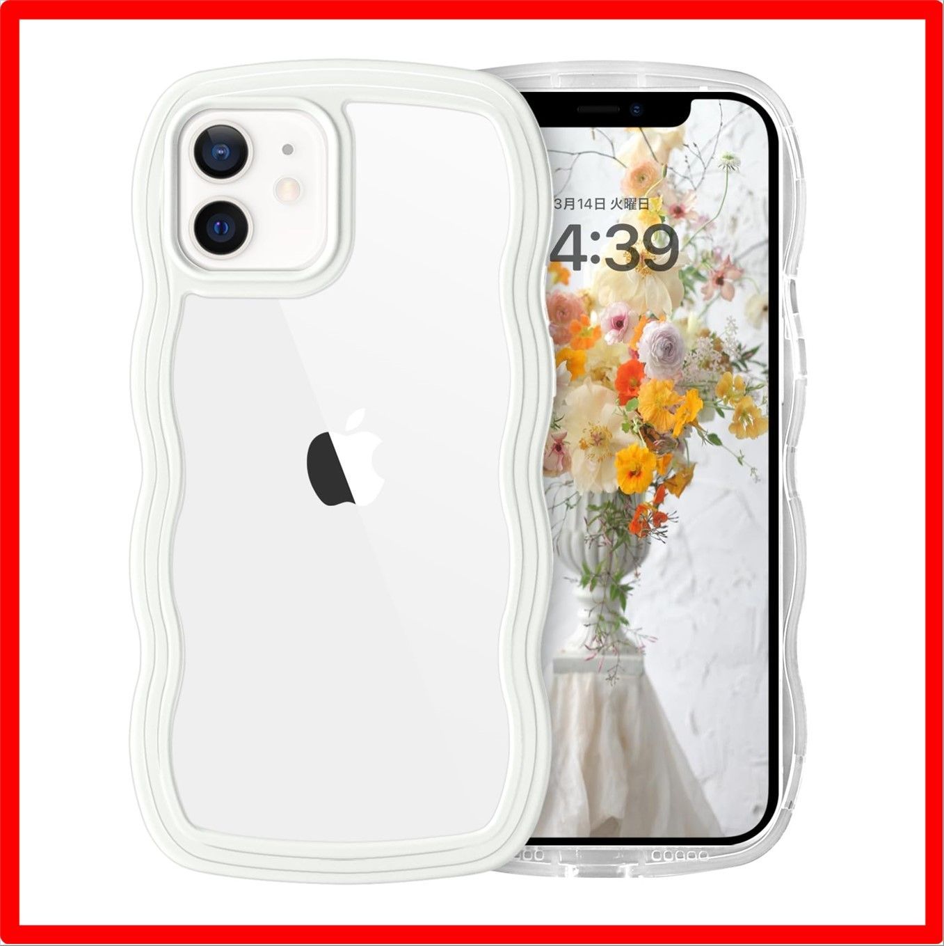 【セール中】 iPhone 12/12 Pro_ホワイト BENTOBEN iPhone 12 ケース/iPhone 12 Pro ケース クリア 韓国 可愛い