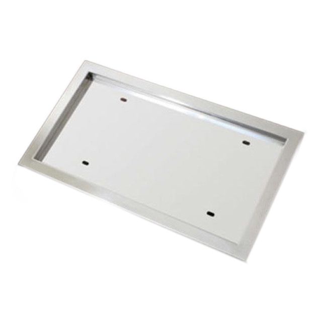 AS ミガキSTDナンバープレート枠 中型用 388×220×20mm ステンレス No枠 ナンバー枠
