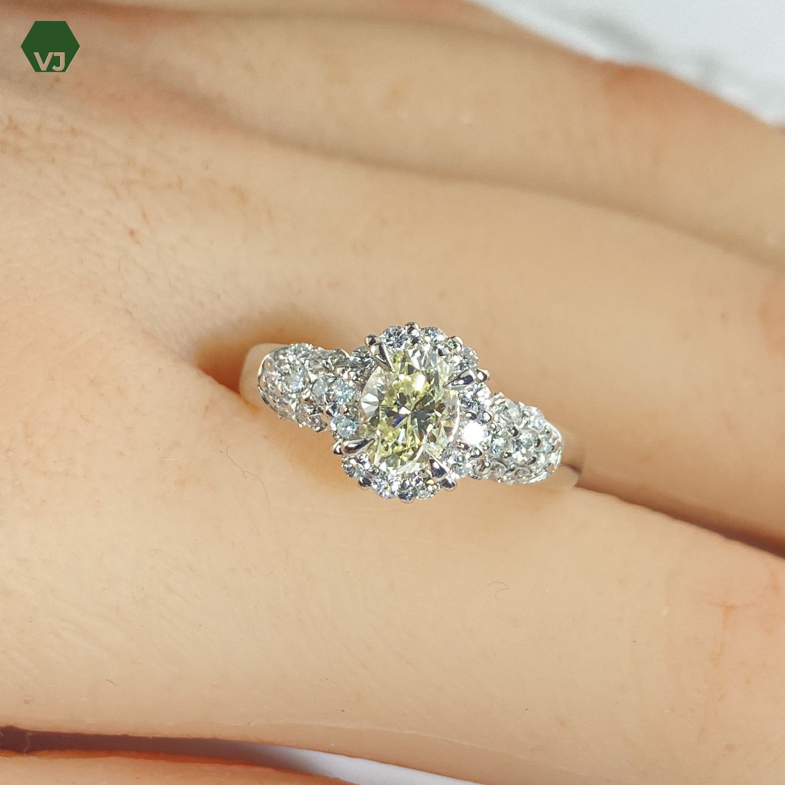 15‐3】ダイヤモンド リング D1.099ct【中古】【PT900 】【10.5号】☆By 