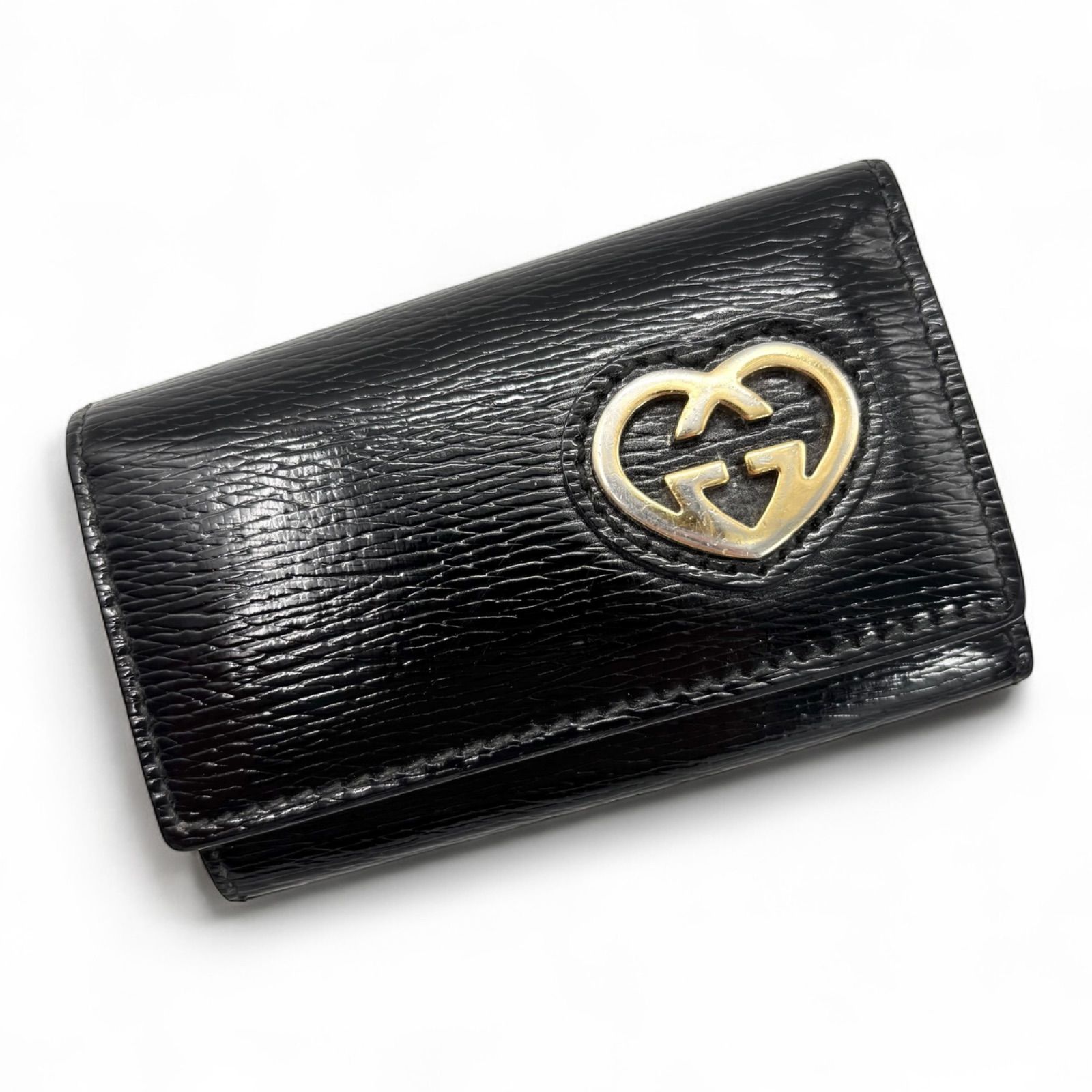 GUCCI グッチ GGキャンバス ラブリーハート6レンキー
