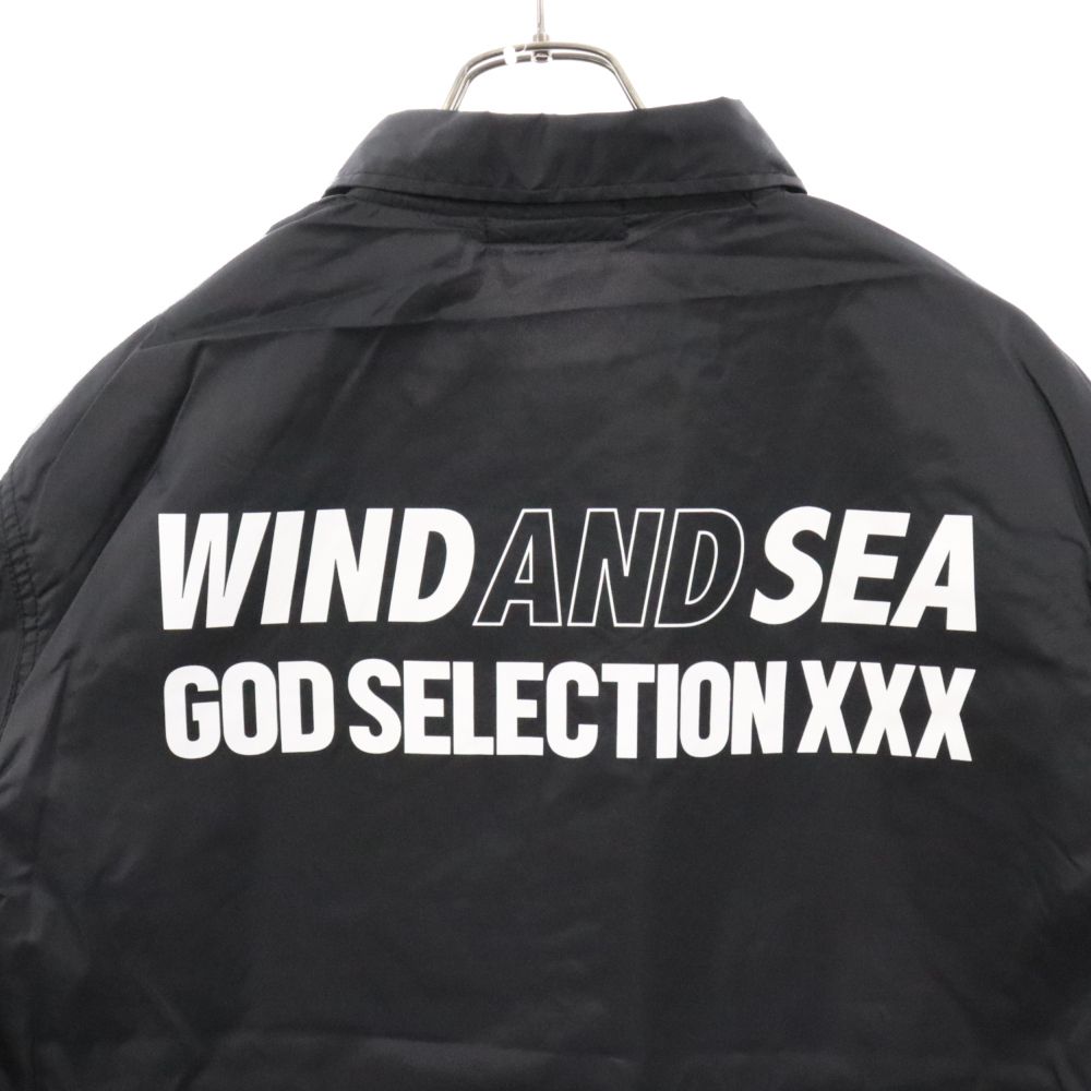 GOD SELECTION XXX (ゴッドセレクショントリプルエックス) 23AW ×WIND AND SEA Coach Jacket  ウィンダンシー コーチジャケット ブラック GX-A23-WSJK-02 - メルカリ