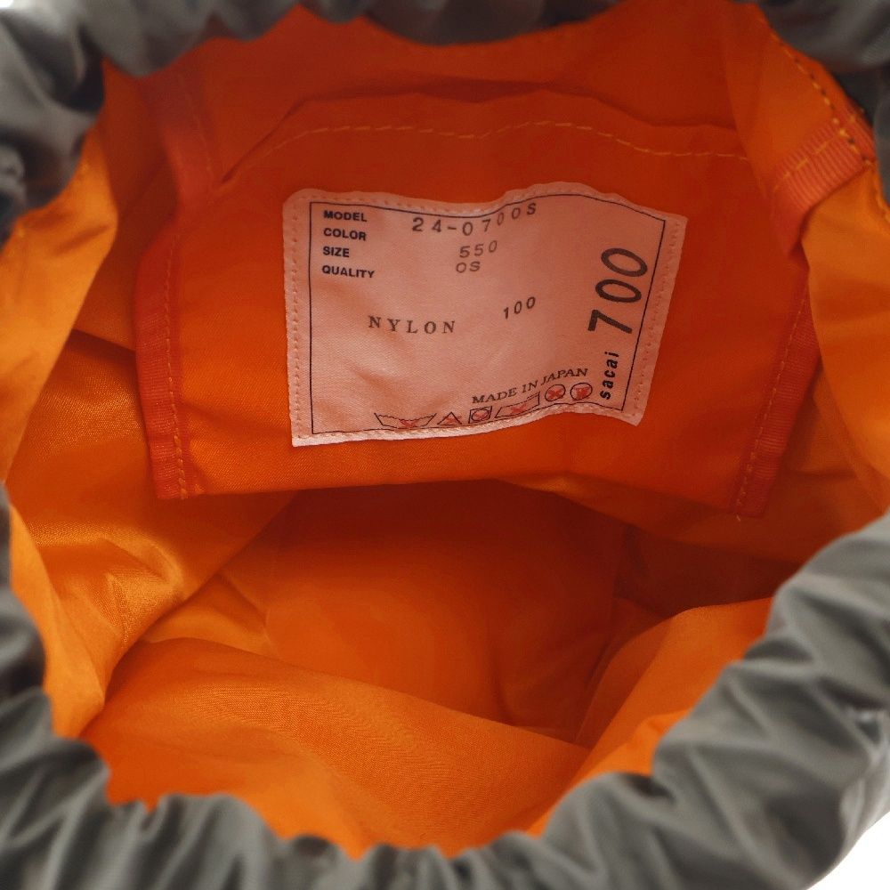 Sacai (サカイ) S Kinchaku Nylon Twill Sロゴ ナイロンツイル 巾着